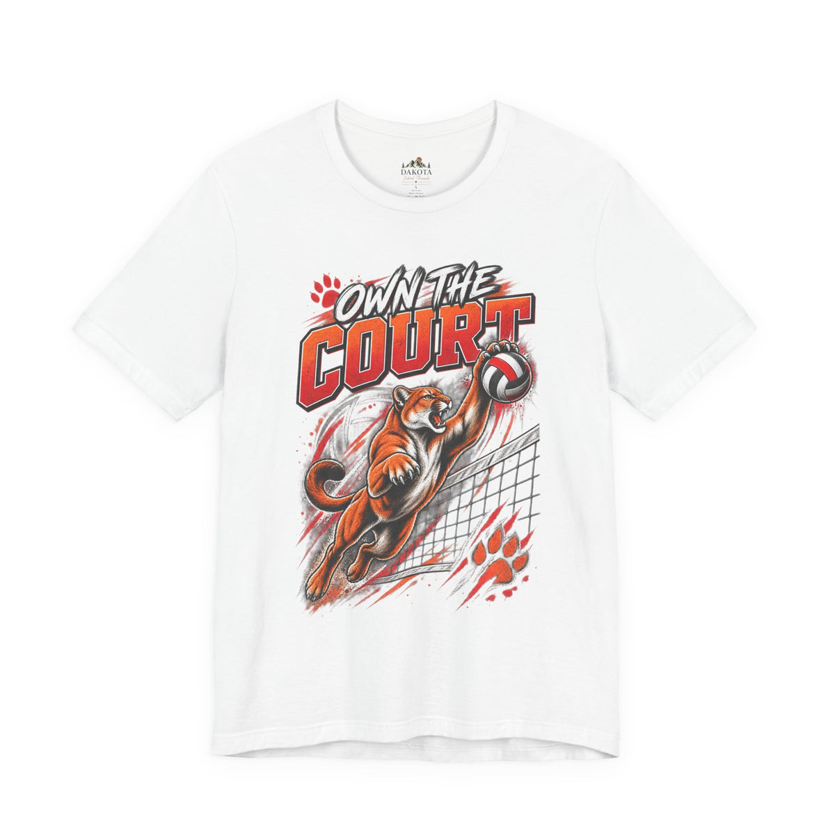 Spirit Wear Graphic Tee | Cougars Volleyball T-Shirt | Own the Court Cougars Volleyball Shirt