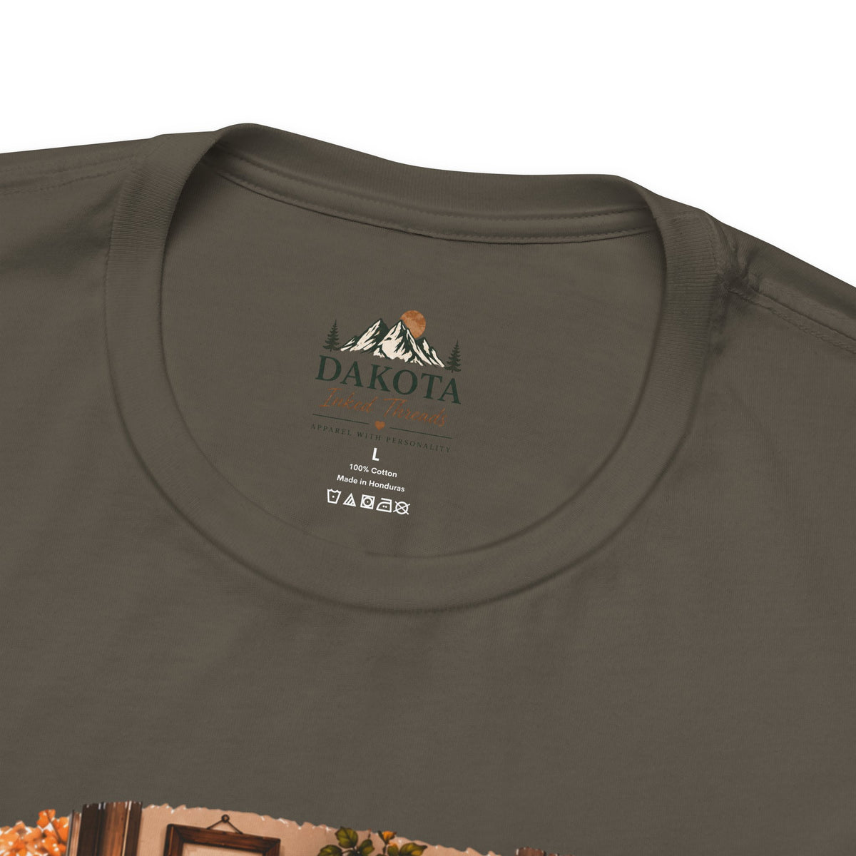 Creature Comforts Cozy Fall T‑Shirt — 'Creature Comforts' Vintage Pumpkin & Plaid Autumn Tee