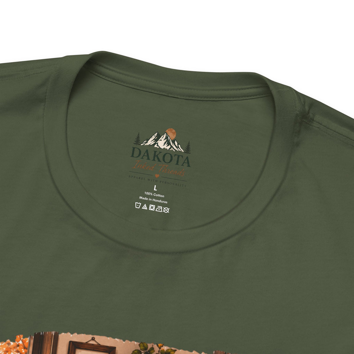 Creature Comforts Cozy Fall T‑Shirt — 'Creature Comforts' Vintage Pumpkin & Plaid Autumn Tee
