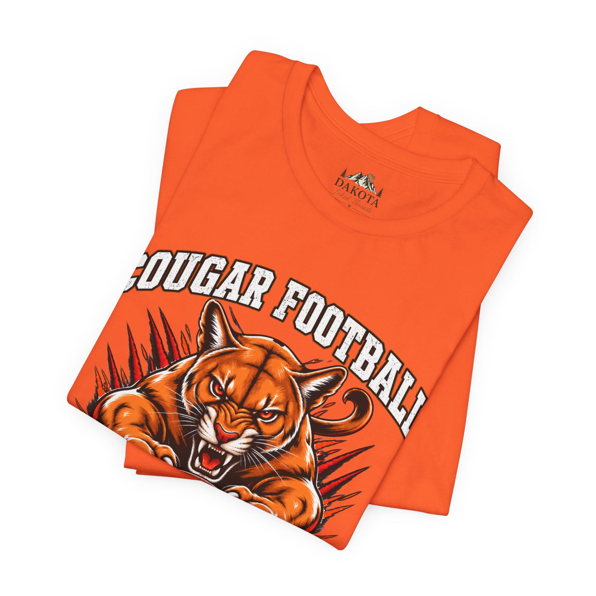 Cougar Football Spirit Wear | Cougar Pride Graphic Tee | Fear the Claws Cougar Football T-shirt