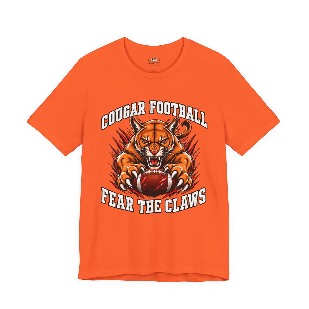 Cougar Football Spirit Wear | Cougar Pride Graphic Tee | Fear the Claws Cougar Football T-shirt