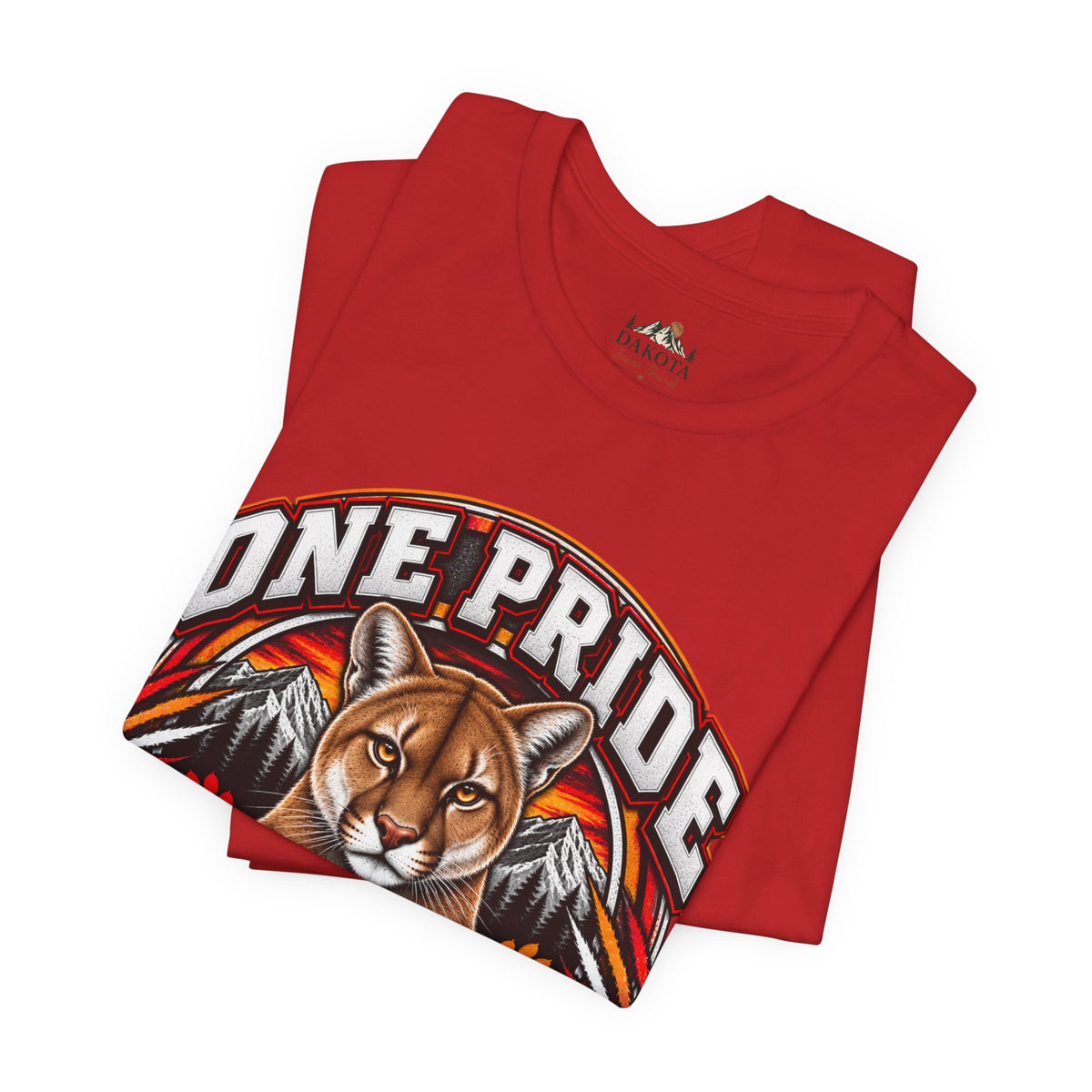 Spirit Wear Graphic Tee | Cougars School Spirit Shirt | One Pride One Family Cougars T-Shirt
