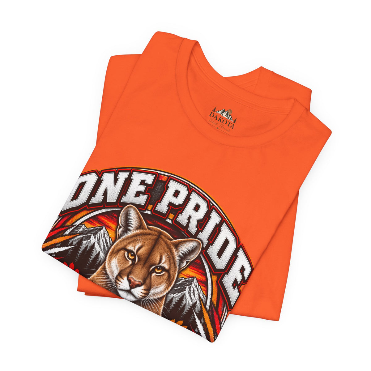 Spirit Wear Graphic Tee | Cougars School Spirit Shirt | One Pride One Family Cougars T-Shirt