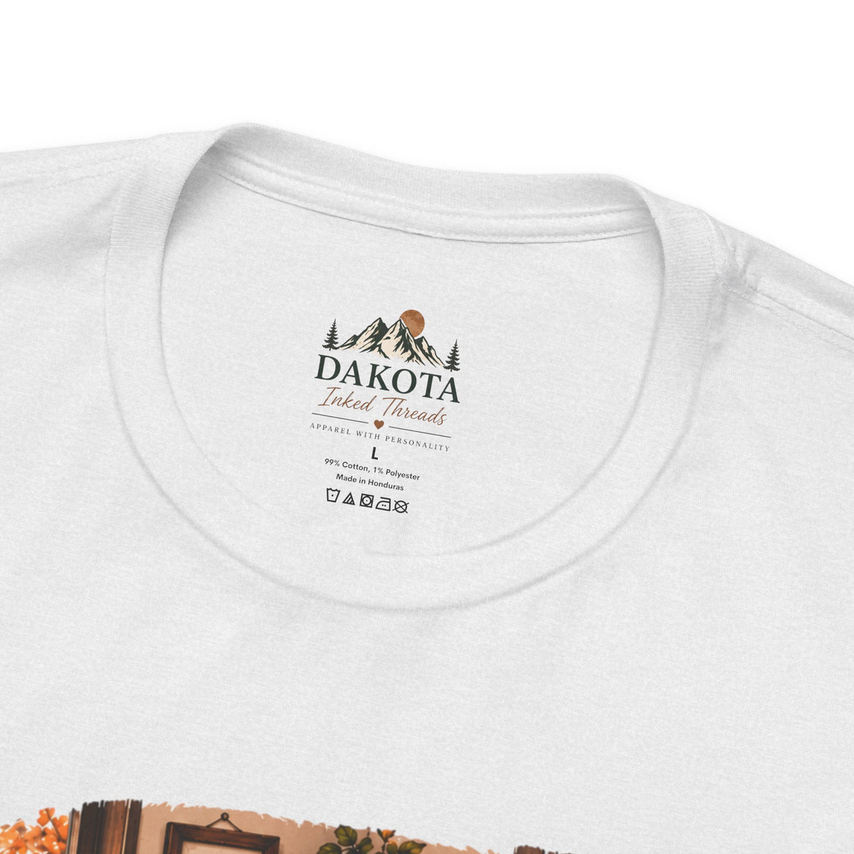 Creature Comforts Cozy Fall T‑Shirt — 'Creature Comforts' Vintage Pumpkin & Plaid Autumn Tee