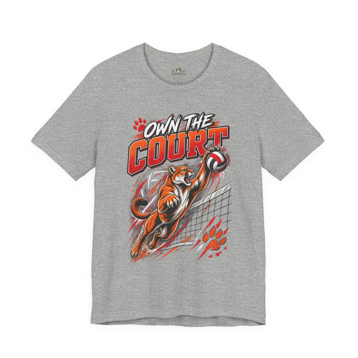 Spirit Wear Graphic Tee | Cougars Volleyball T-Shirt | Own the Court Cougars Volleyball Shirt