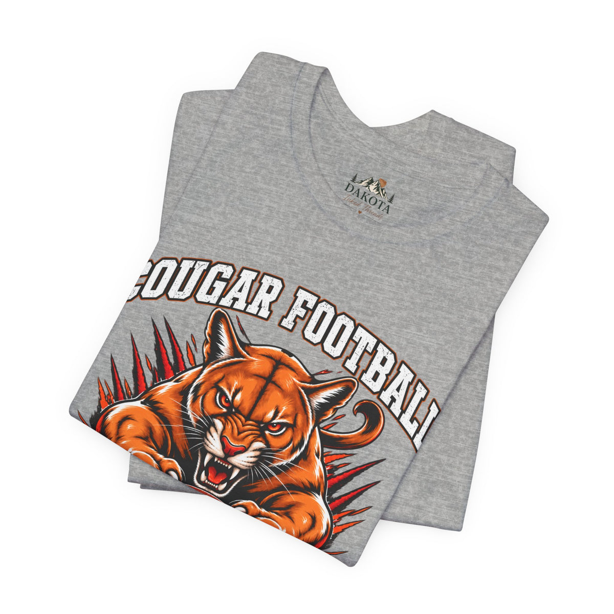 Cougar Football Spirit Wear | Cougar Pride Graphic Tee | Fear the Claws Cougar Football T-shirt