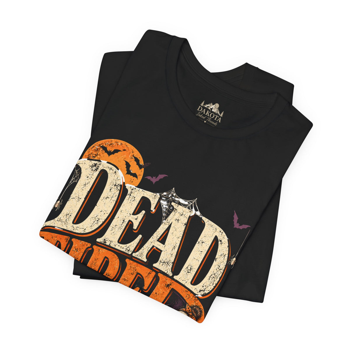 Dead Tired Halloween Shirt | Vintage Skeleton Halloween Tee | Funny Spooky Season Shirt | Bella+Canvas Fall Halloween Graphic Tee | Bella+Canvas Dead Tired Halloween Tee
