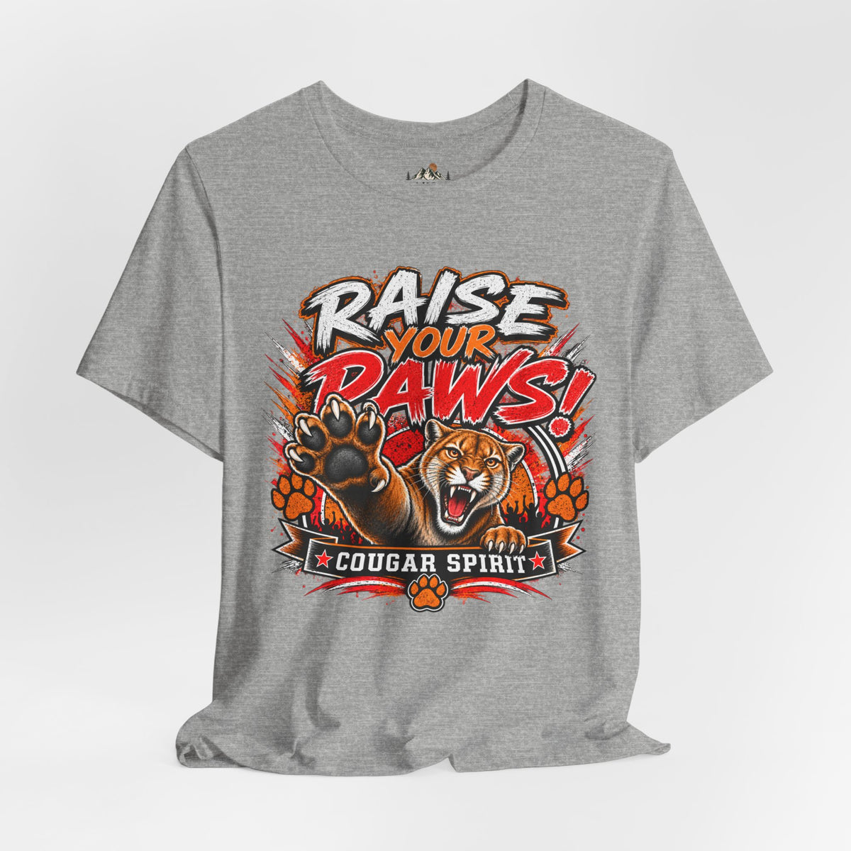 Spirit Wear Graphic Tee | Cougar Spirit T-shirt | Raise Your Paws Shirt