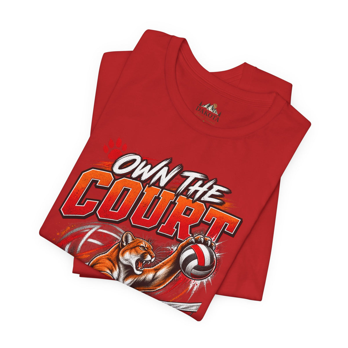 Spirit Wear Graphic Tee | Cougars Volleyball T-Shirt | Own the Court Cougars Volleyball Shirt