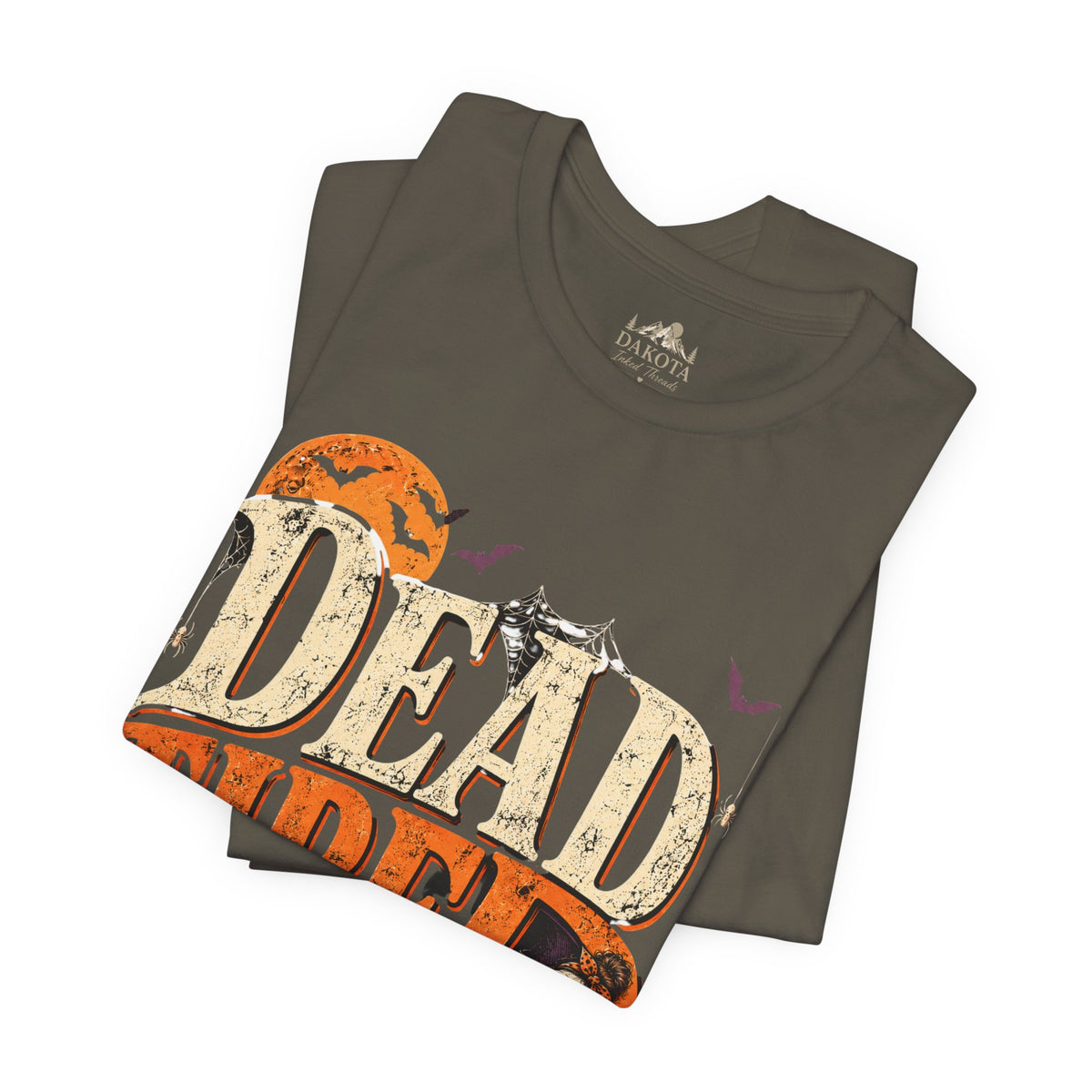 Dead Tired Halloween Shirt | Vintage Skeleton Halloween Tee | Funny Spooky Season Shirt | Bella+Canvas Fall Halloween Graphic Tee | Bella+Canvas Dead Tired Halloween Tee