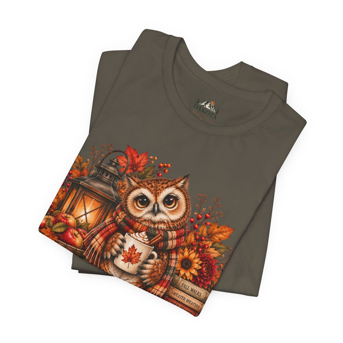 Cider Season Owl Shirt | Cozy Fall Shirt | Autumn Owl Graphic Tee | Cute Cider Season Shirt | Pumpkin Spice Fall Tee