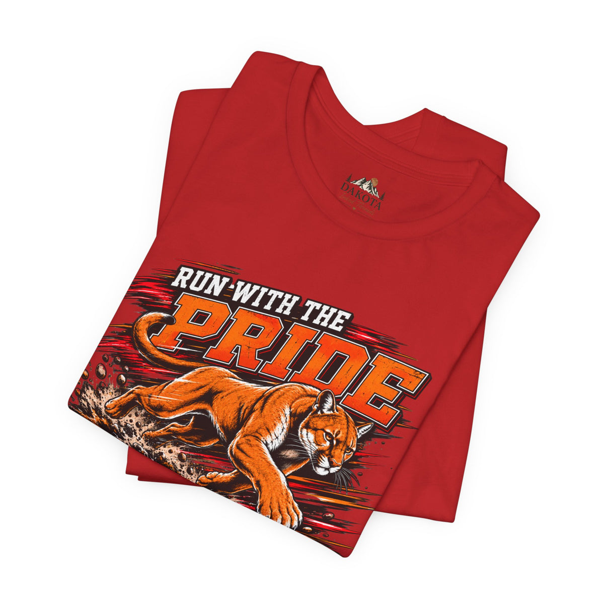 Cougar Spirit Wear Graphic Tee | Cougar Cross Country/Track & Field T-shirt | Cougar Run with the Pride Shirt