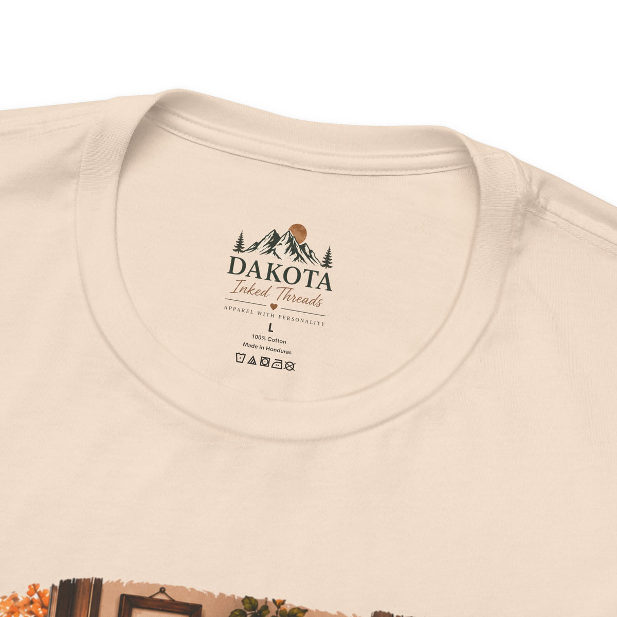 Creature Comforts Cozy Fall T‑Shirt — 'Creature Comforts' Vintage Pumpkin & Plaid Autumn Tee