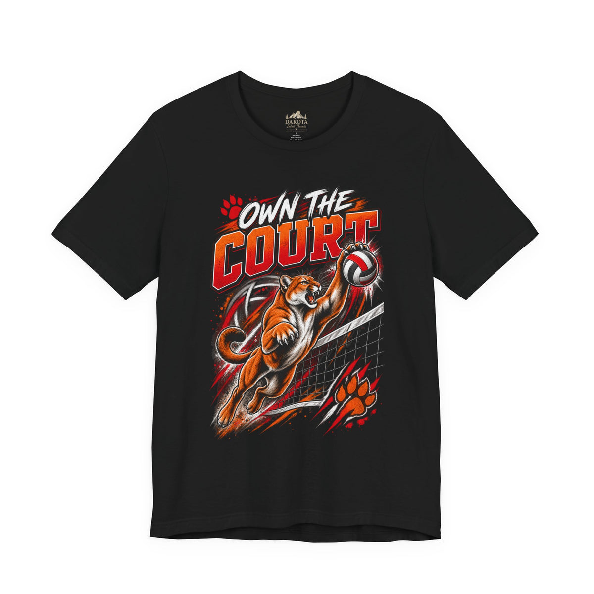 Spirit Wear Graphic Tee | Cougars Volleyball T-Shirt | Own the Court Cougars Volleyball Shirt