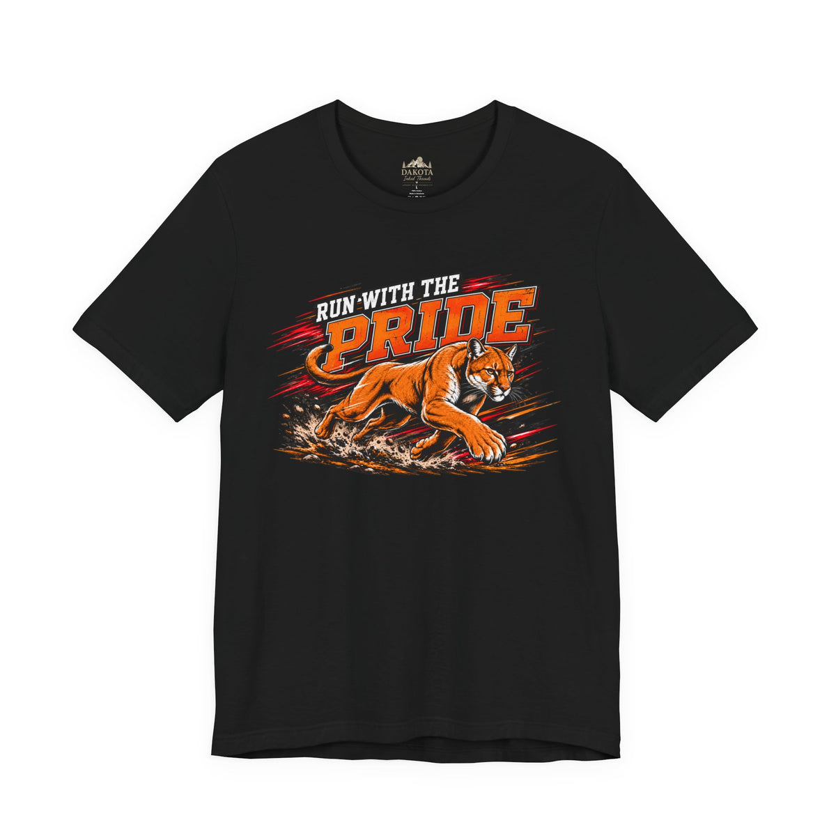 Cougar Spirit Wear Graphic Tee | Cougar Cross Country/Track & Field T-shirt | Cougar Run with the Pride Shirt