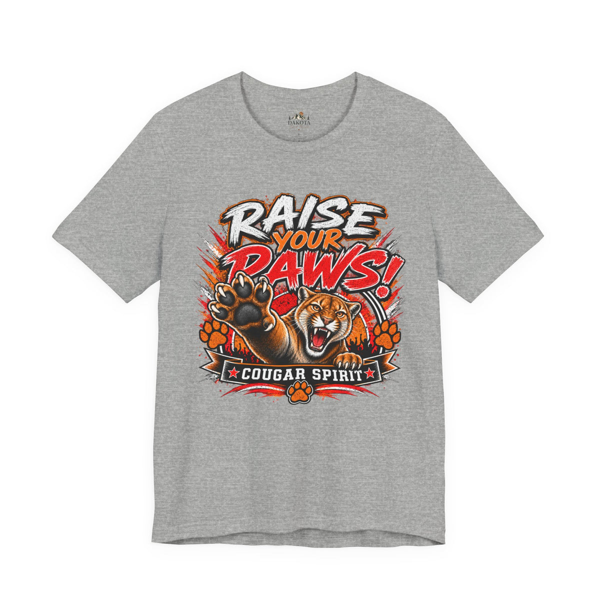 Spirit Wear Graphic Tee | Cougar Spirit T-shirt | Raise Your Paws Shirt