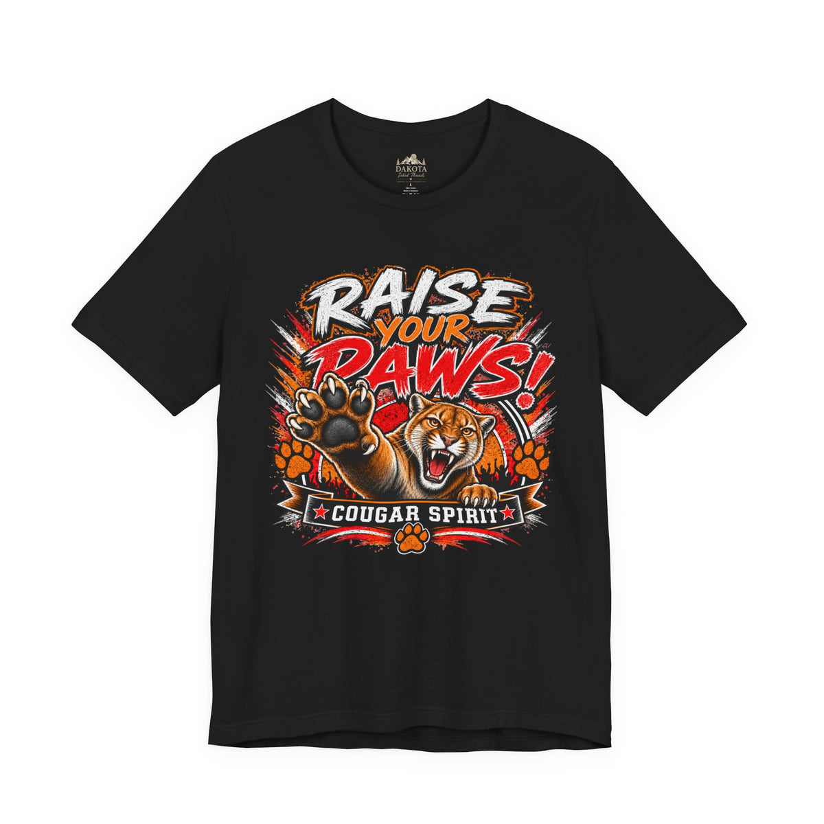 Spirit Wear Graphic Tee | Cougar Spirit T-shirt | Raise Your Paws Shirt