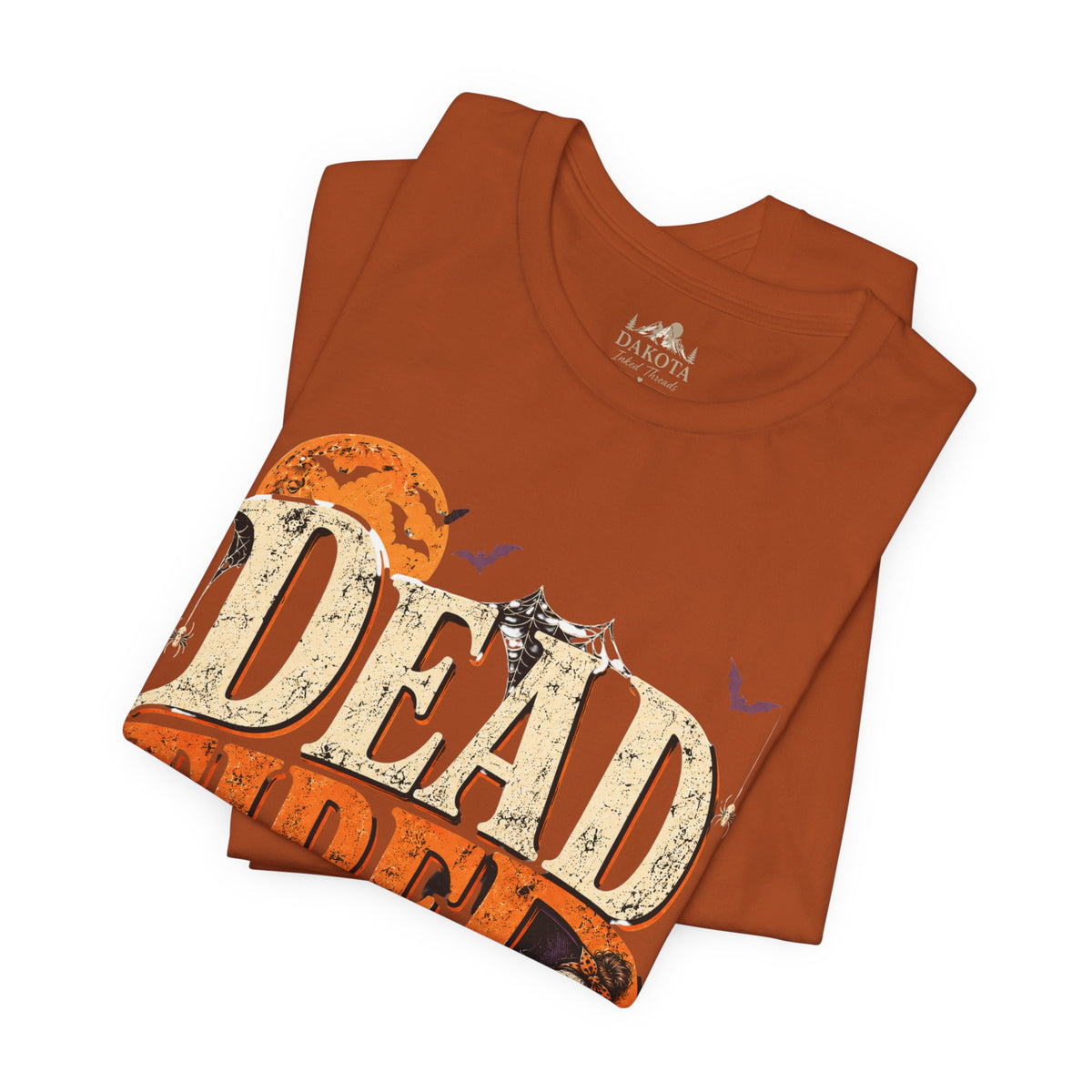 Dead Tired Halloween Shirt | Vintage Skeleton Halloween Tee | Funny Spooky Season Shirt | Bella+Canvas Fall Halloween Graphic Tee | Bella+Canvas Dead Tired Halloween Tee