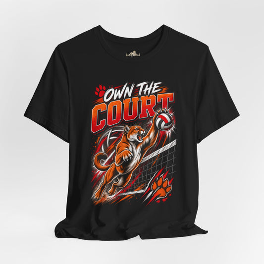 Spirit Wear Graphic Tee | Cougars Volleyball T-Shirt | Own the Court Cougars Volleyball Shirt