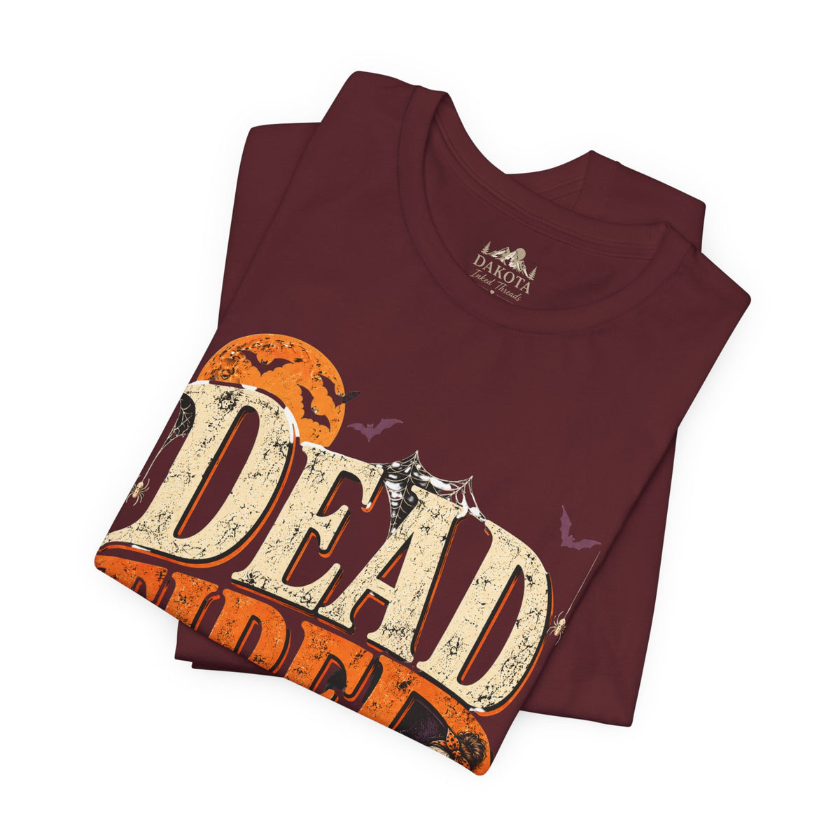 Dead Tired Halloween Shirt | Vintage Skeleton Halloween Tee | Funny Spooky Season Shirt | Bella+Canvas Fall Halloween Graphic Tee | Bella+Canvas Dead Tired Halloween Tee