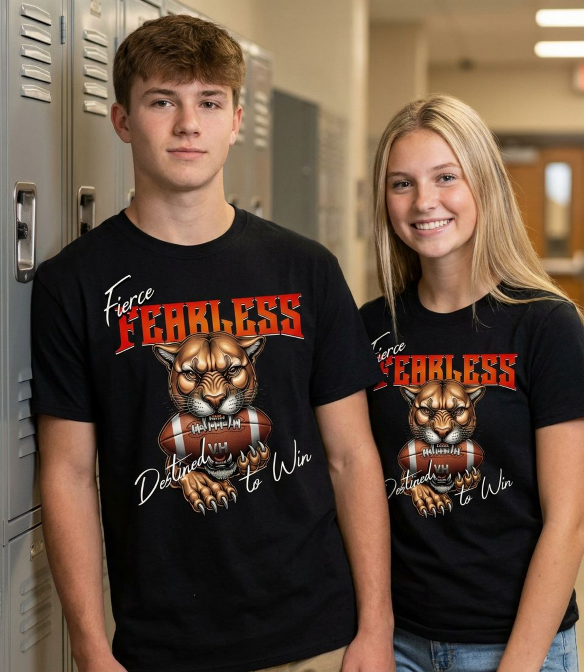Fierce Fearless Football Shirt | Cougar Graphic T-Shirt