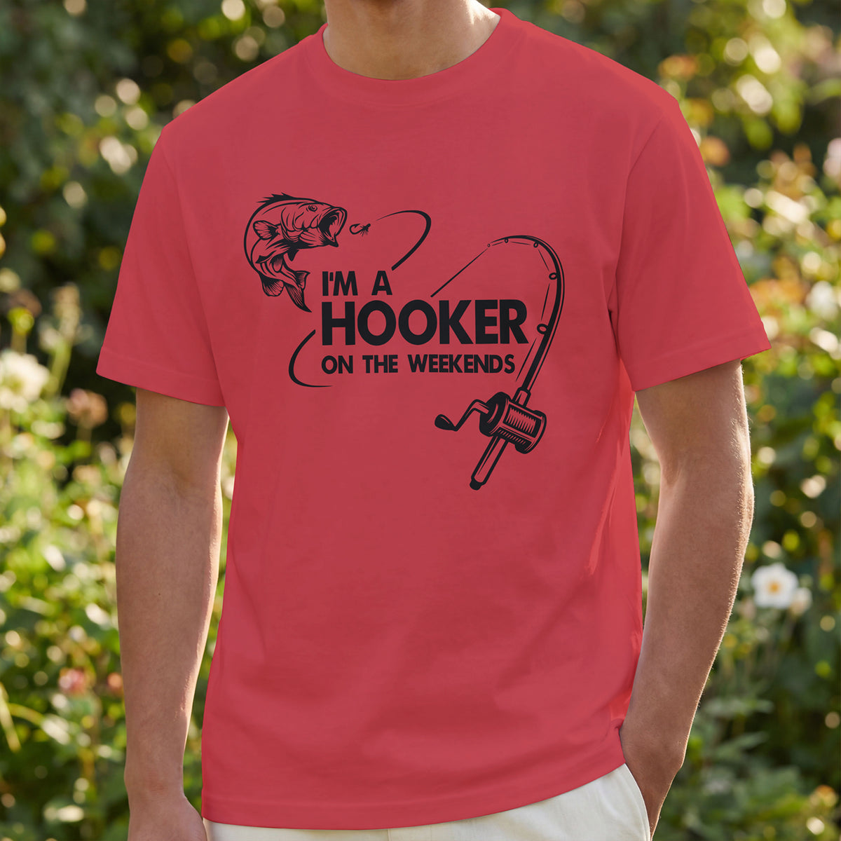 Funny Fishing Shirt | I'm a Hooker on the Weekends | Fisherman Gift