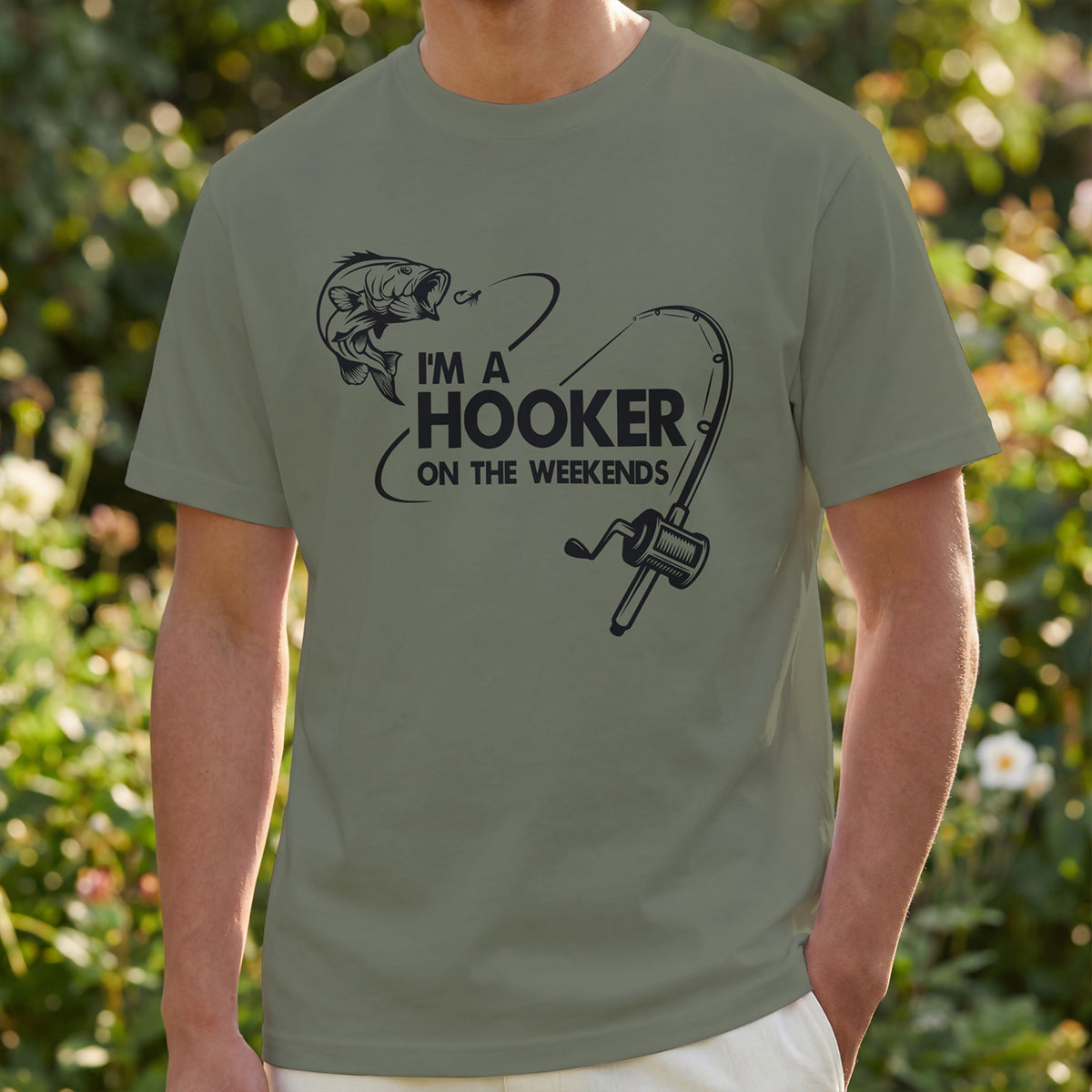 Funny Fishing Shirt | I'm a Hooker on the Weekends | Fisherman Gift