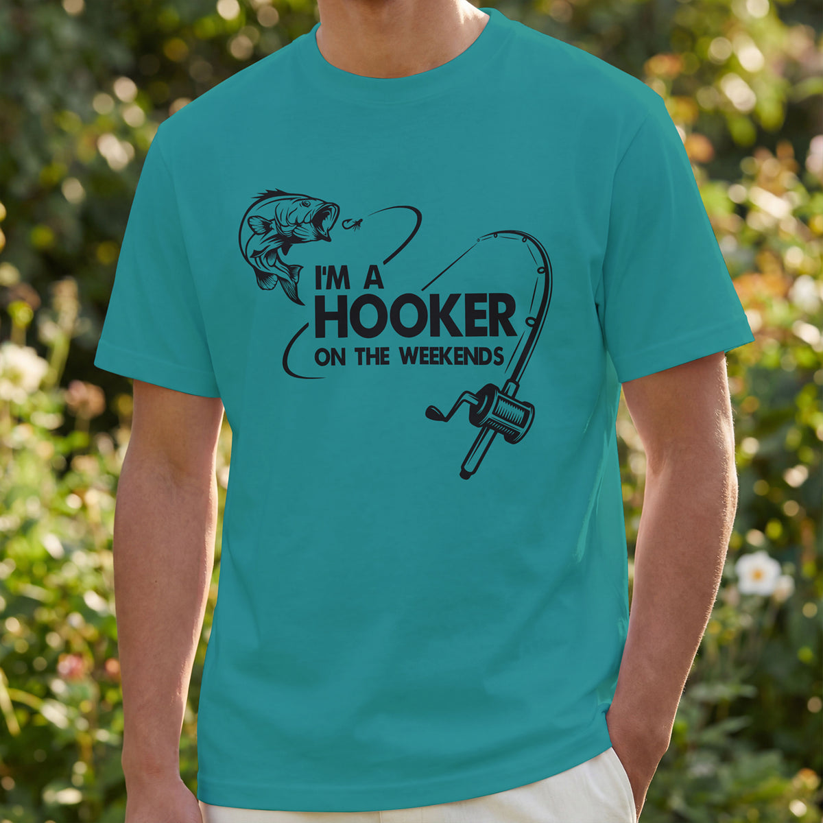 Funny Fishing Shirt | I'm a Hooker on the Weekends | Fisherman Gift