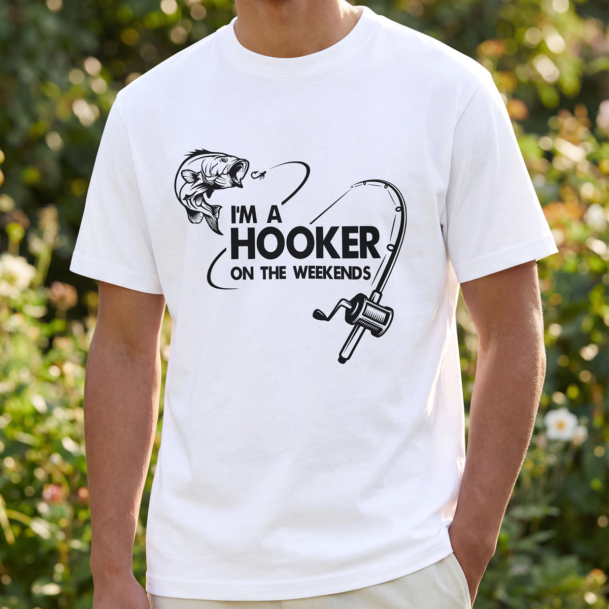 Funny Fishing Shirt | I'm a Hooker on the Weekends | Fisherman Gift