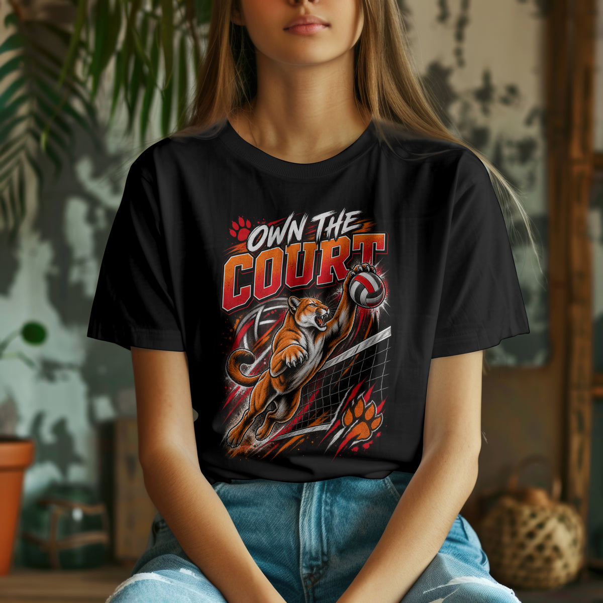 Own the Court – Cougar Volleyball Spirit Shirt
