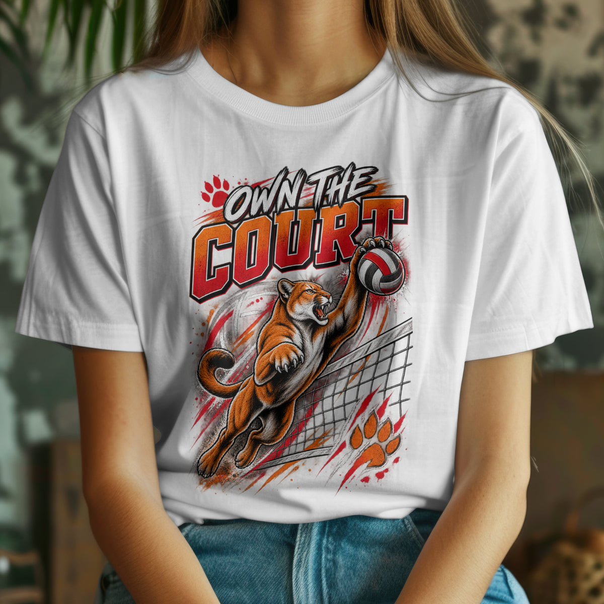 Own the Court – Cougar Volleyball Spirit Shirt