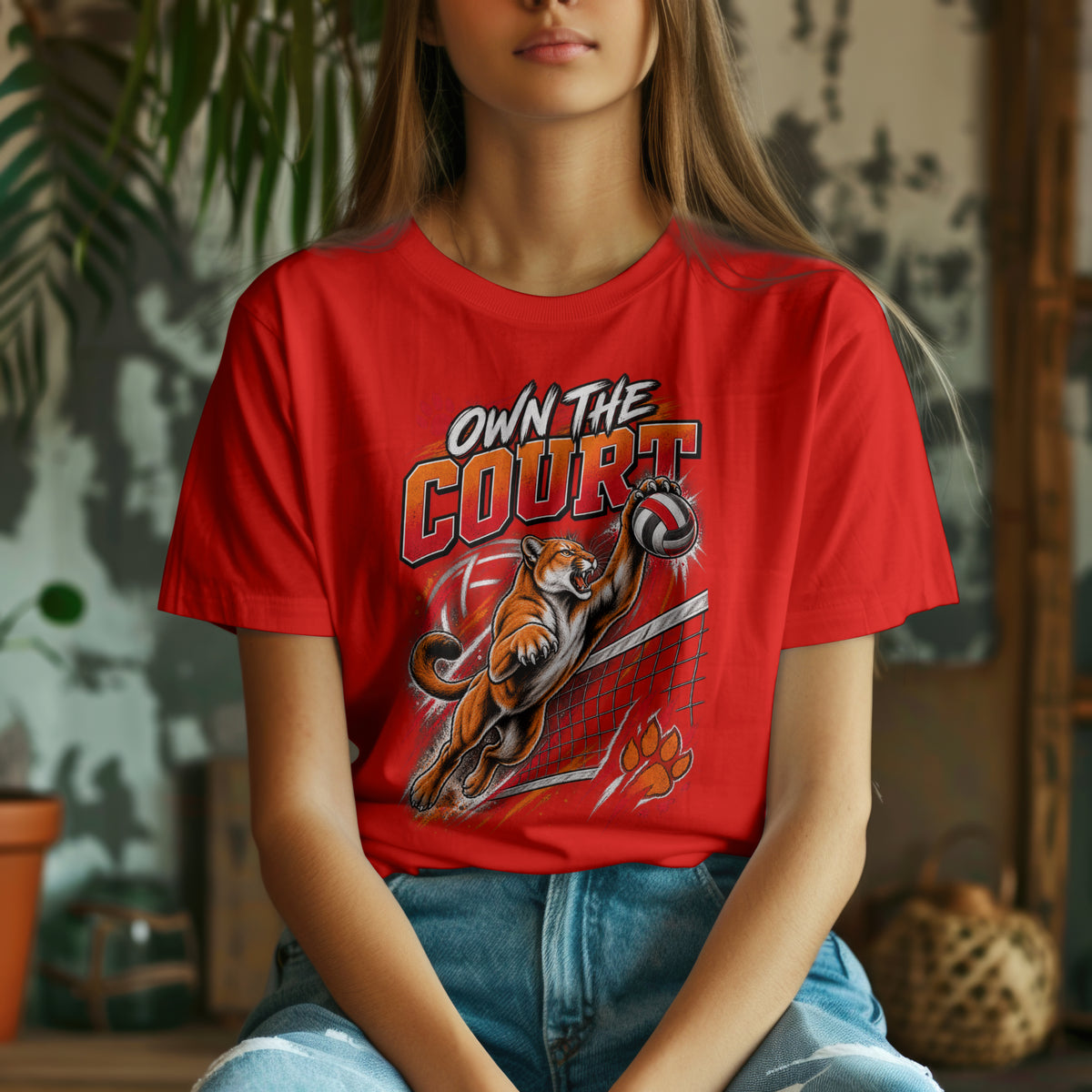 Own the Court – Cougar Volleyball Spirit Shirt