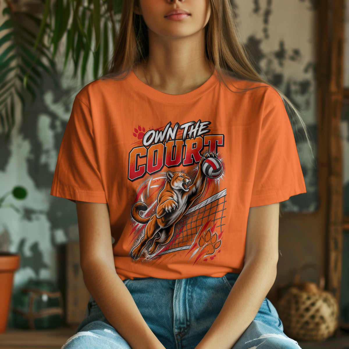 Own the Court – Cougar Volleyball Spirit Shirt