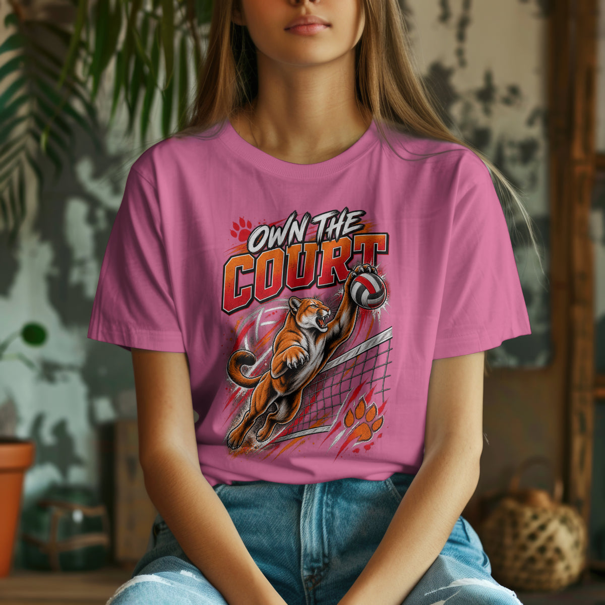 Own the Court – Cougar Volleyball Spirit Shirt