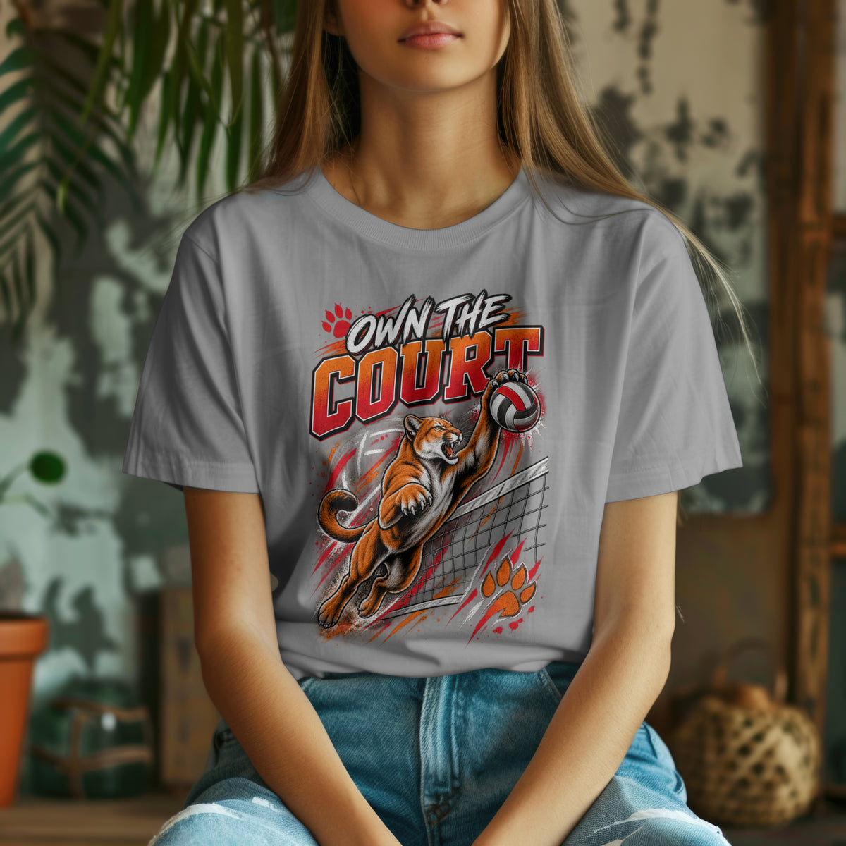 Own the Court – Cougar Volleyball Spirit Shirt