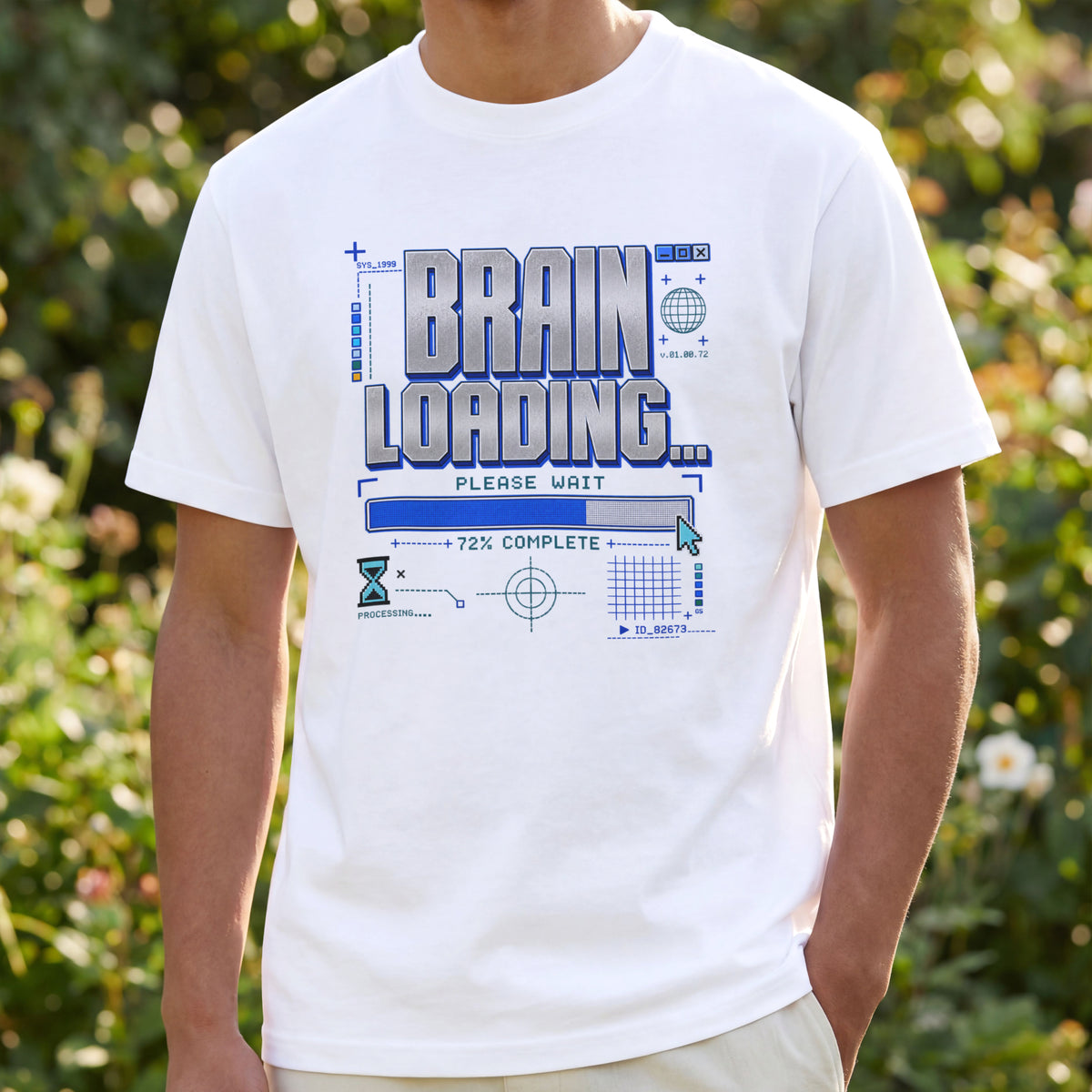 Brain Loading T-Shirt | Funny Teen & Tween Graphic Tee | Relatable Youth Shirt | Gamer Inspired Youth T-Shirt