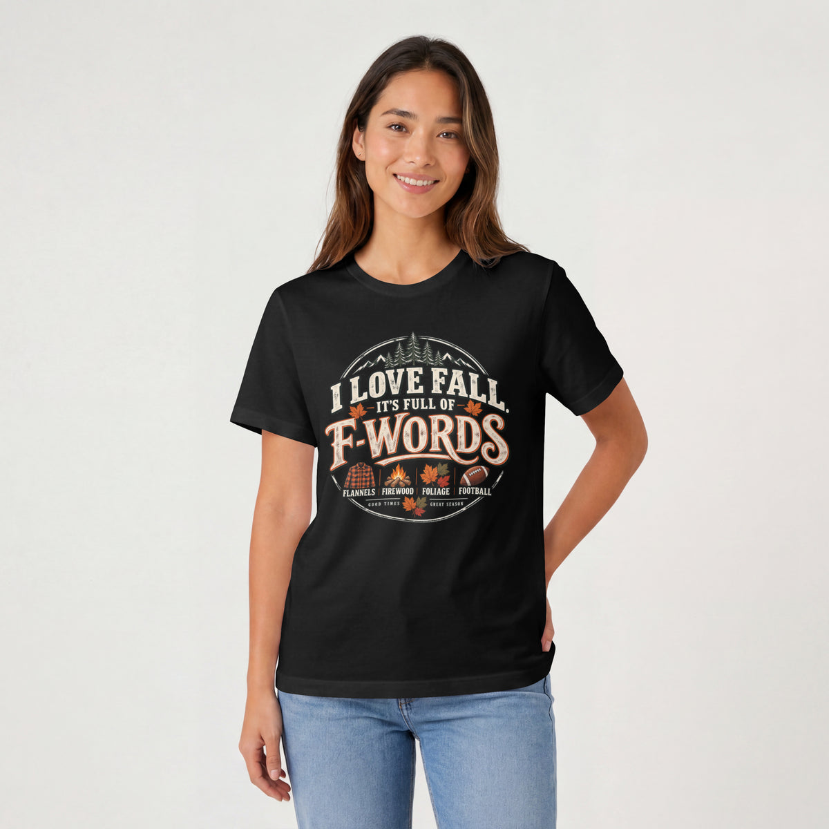I Love Fall It's Full of F-Words Shirt – Funny Autumn Graphic Tee