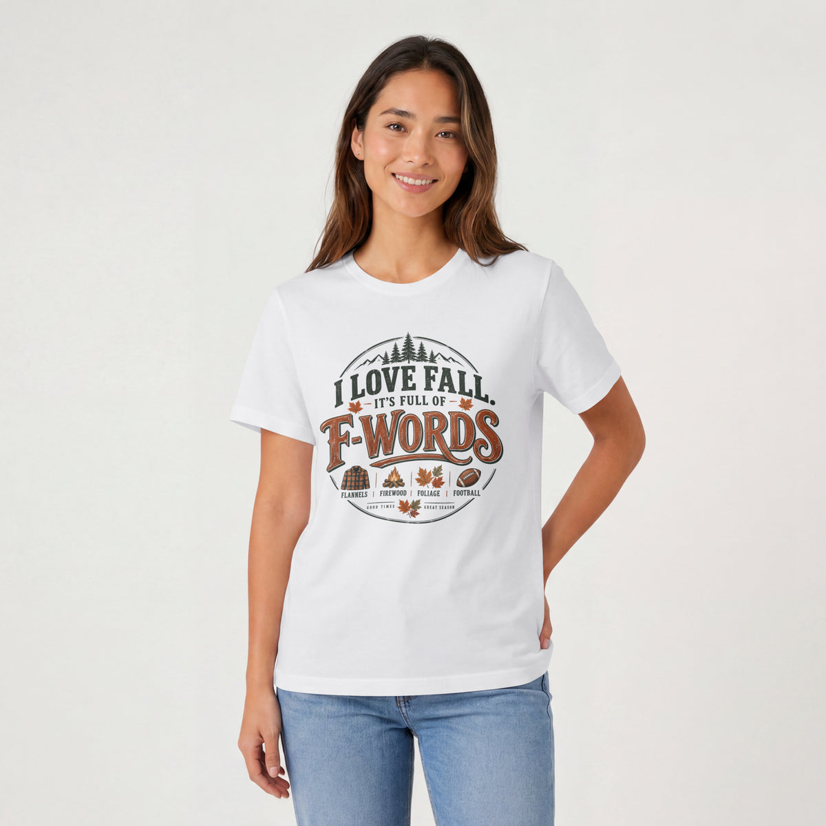 I Love Fall It's Full of F-Words Shirt – Funny Autumn Graphic Tee