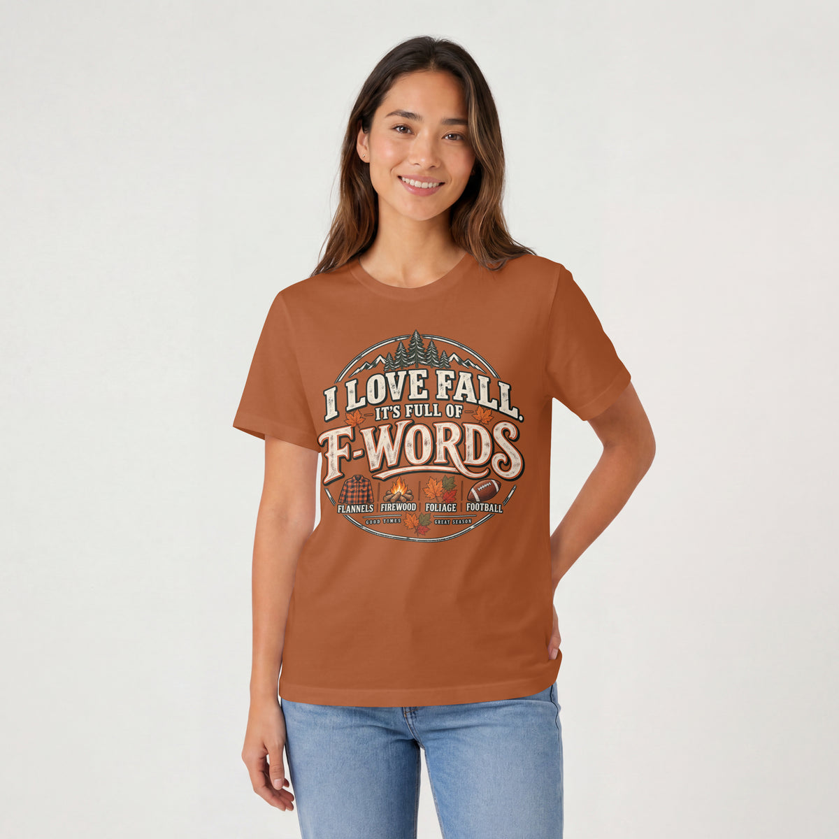I Love Fall It's Full of F-Words Shirt – Funny Autumn Graphic Tee