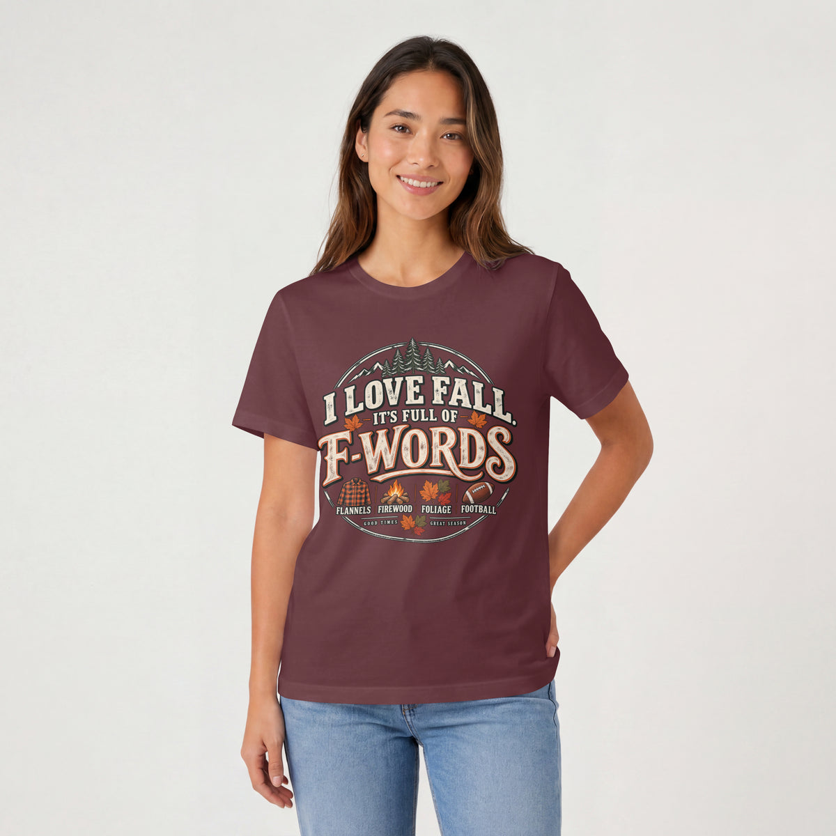 I Love Fall It's Full of F-Words Shirt – Funny Autumn Graphic Tee