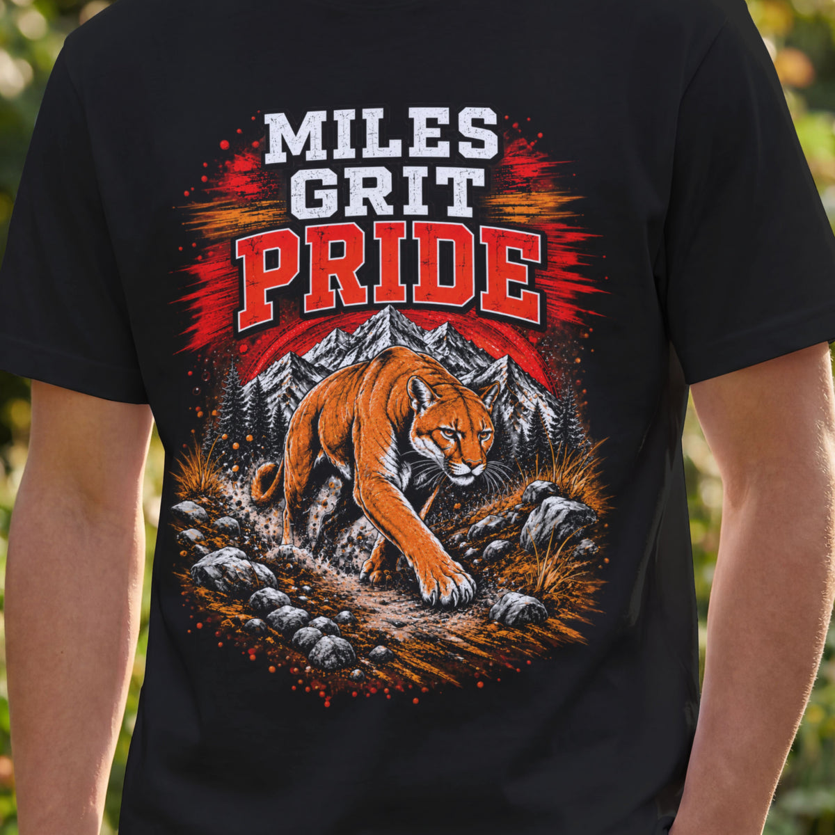 Cougars Spirit Wear Graphic Tee | Cougars Cross Country/Track & Field Shirt | Cougars Fan Gear