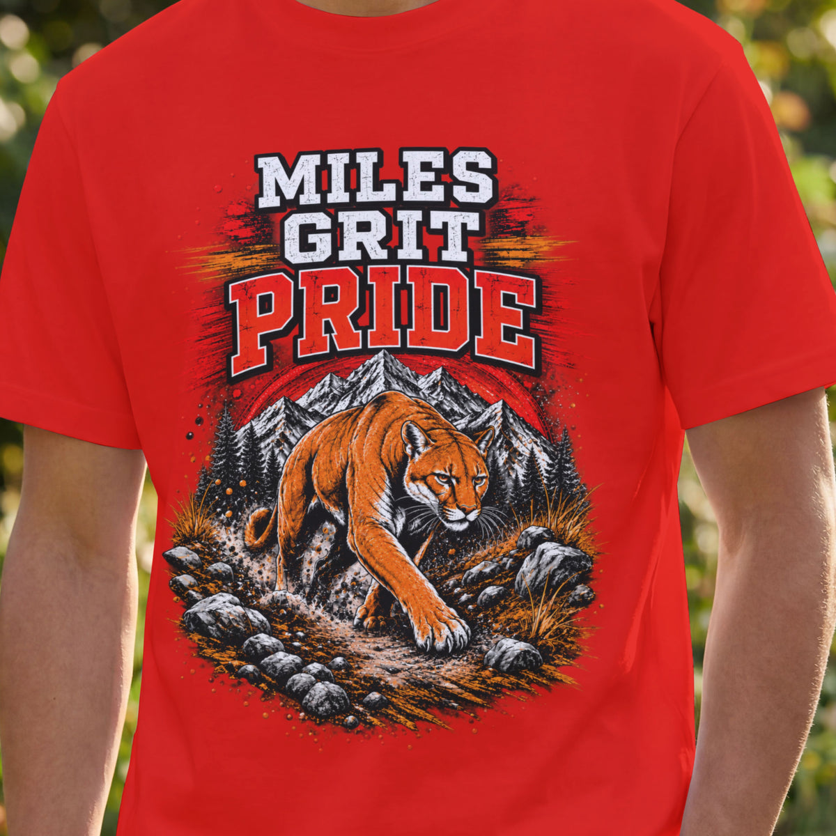 Cougars Spirit Wear Graphic Tee | Cougars Cross Country/Track & Field Shirt | Cougars Fan Gear