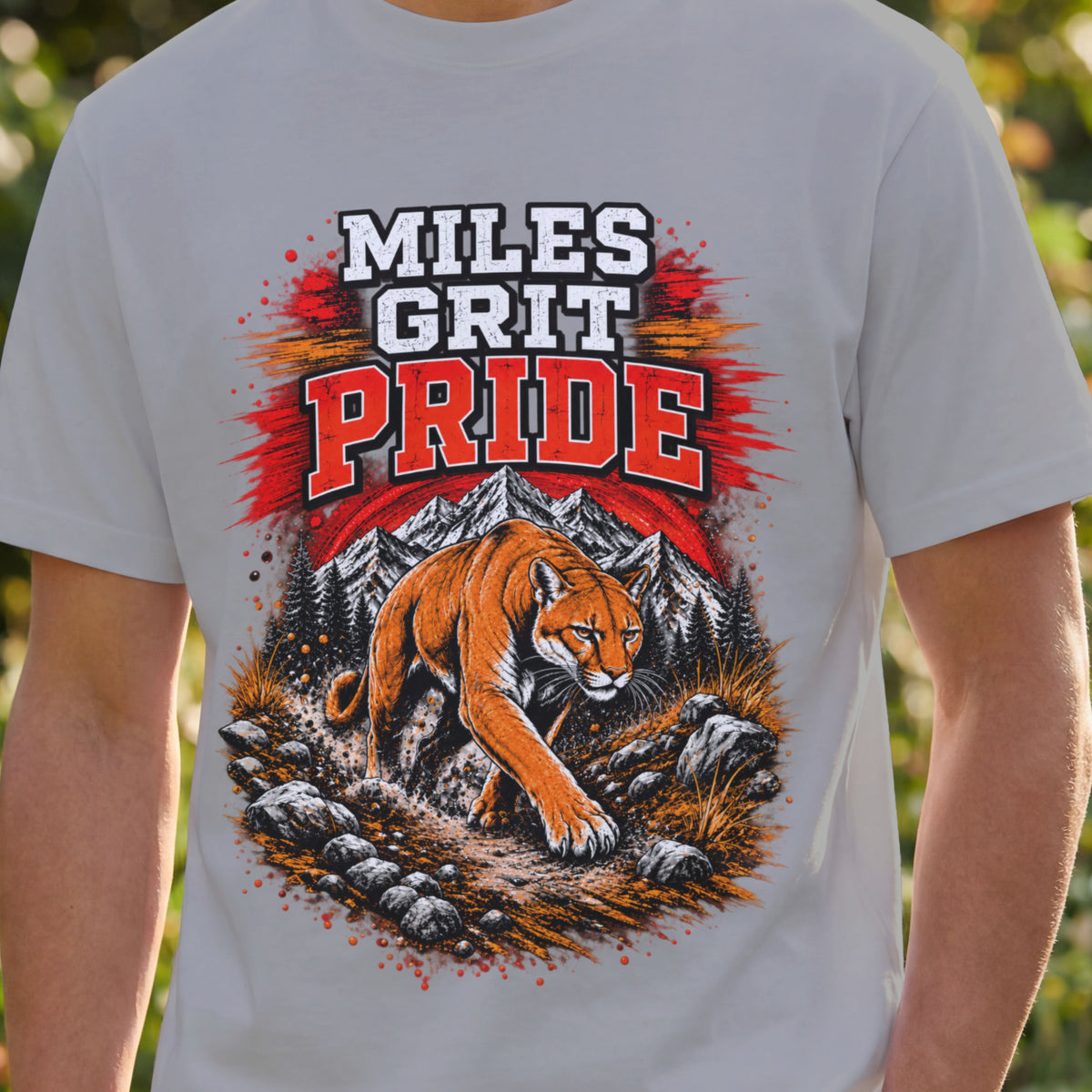 Cougars Spirit Wear Graphic Tee | Cougars Cross Country/Track & Field Shirt | Cougars Fan Gear