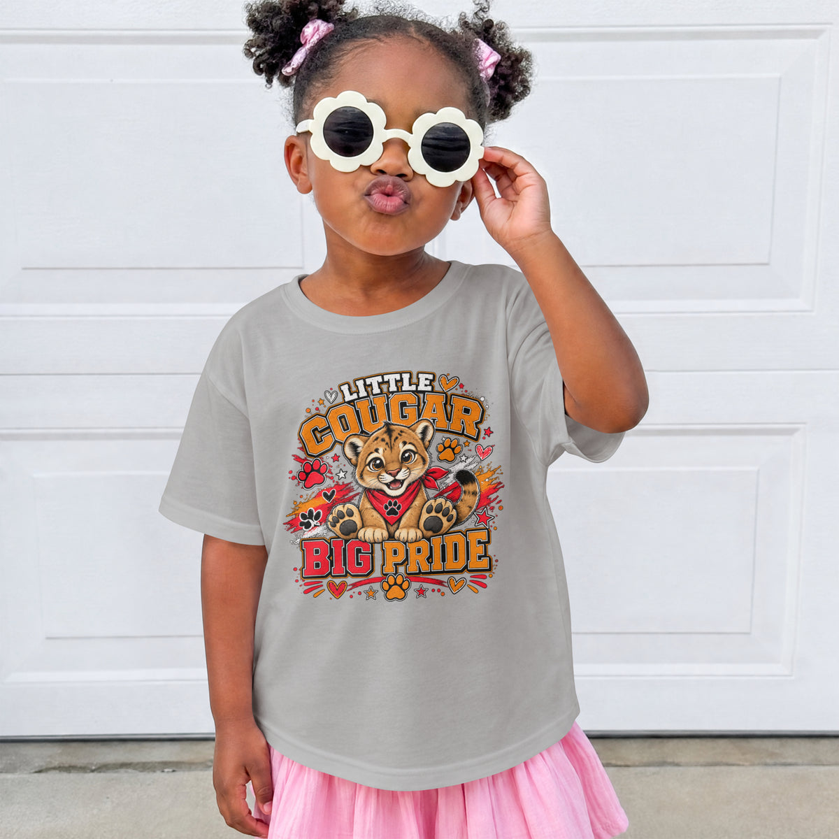 Little Cougar, Big Pride – Kids Cougar Spirit Shirt
