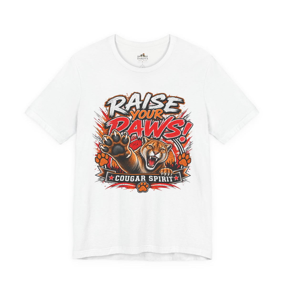 Spirit Wear Graphic Tee | Cougar Spirit T-shirt | Raise Your Paws Shirt