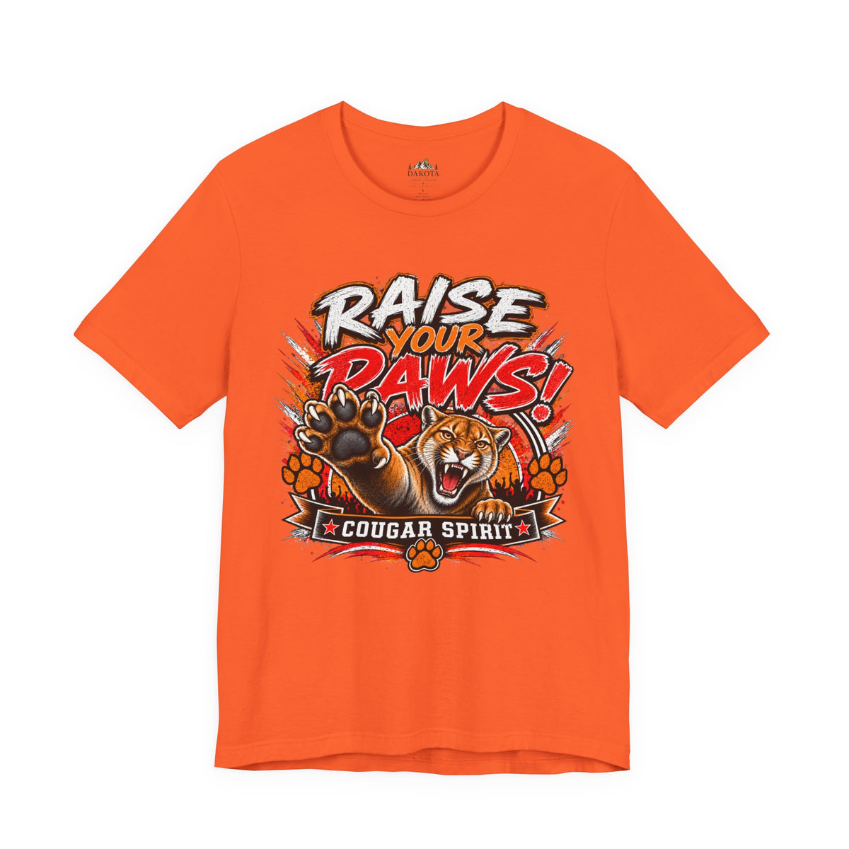 Spirit Wear Graphic Tee | Cougar Spirit T-shirt | Raise Your Paws Shirt