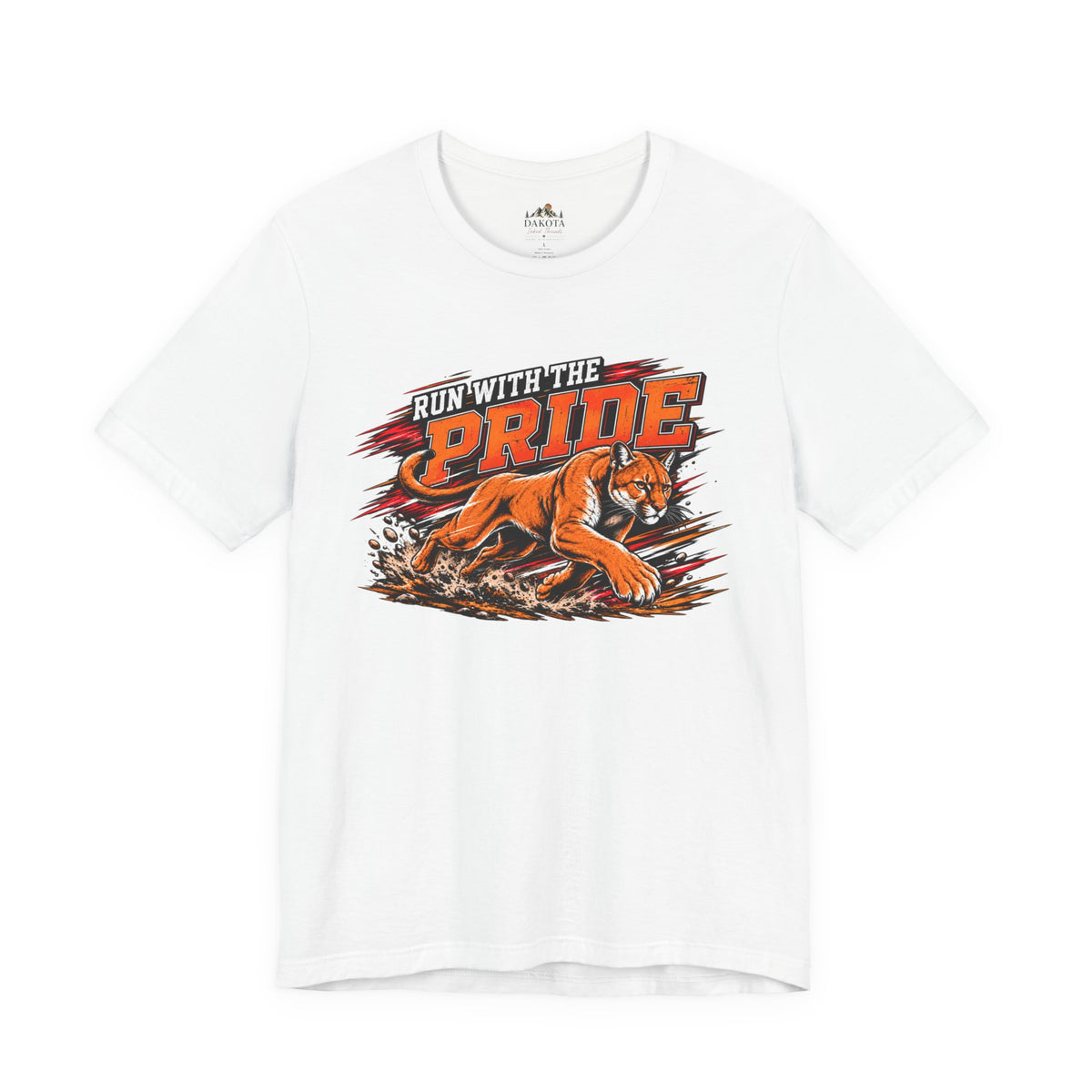Cougar Spirit Wear Graphic Tee | Cougar Cross Country/Track & Field T-shirt | Cougar Run with the Pride Shirt