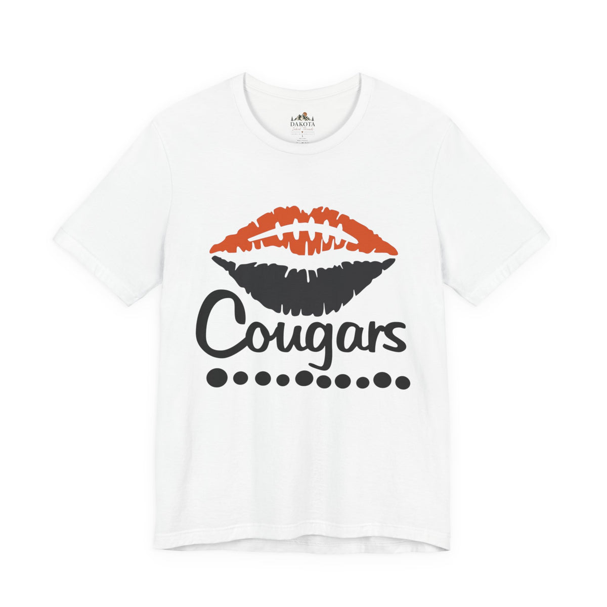 Cougars Lips School Spirit Shirt | Cougar Spirit Wear| School Football Fan Shirt