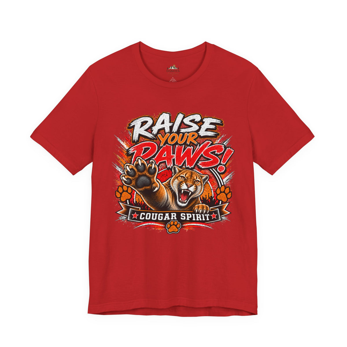 Spirit Wear Graphic Tee | Cougar Spirit T-shirt | Raise Your Paws Shirt