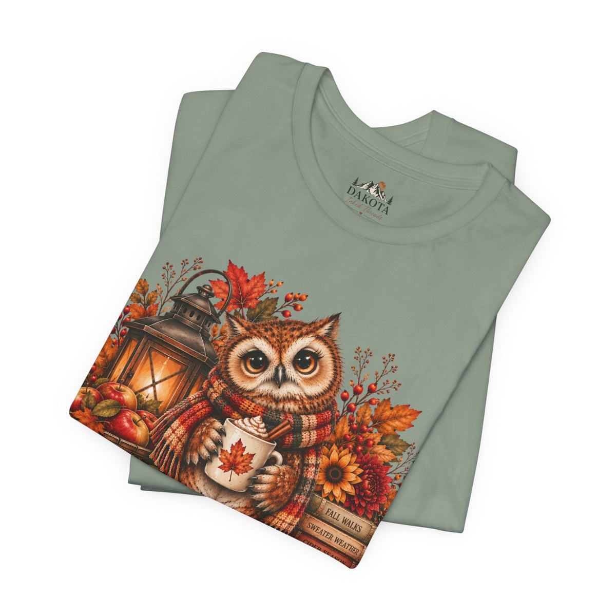 Cider Season Owl Shirt | Cozy Fall Shirt | Autumn Owl Graphic Tee | Cute Cider Season Shirt | Pumpkin Spice Fall Tee